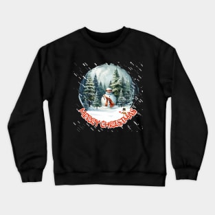 MERRY CHRISTMAS, LET IT SNOW,SNOWMAN Crewneck Sweatshirt